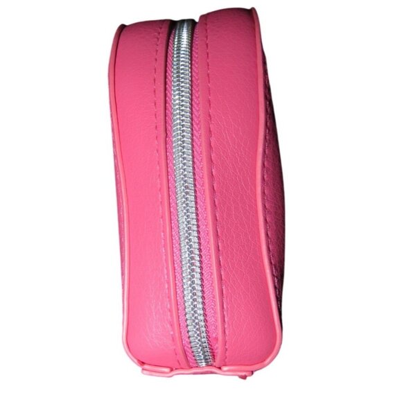 Dior Cosmetic Makeup Beauty Pouch Clutch Hot Pink D Embellished Zipper Charm - Picture 4 of 12